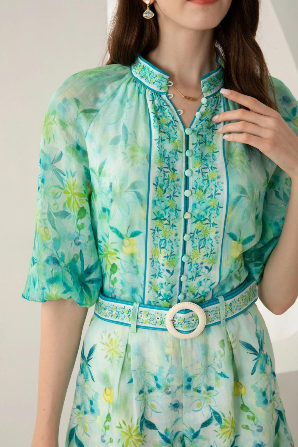 GDS Carina Button Linen Blouse