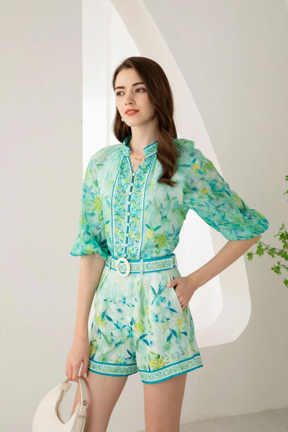 GDS Carina Button Linen Blouse