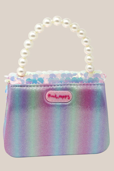 Pink Poppy Shimmering Mermaid Sequin Hard Handbag