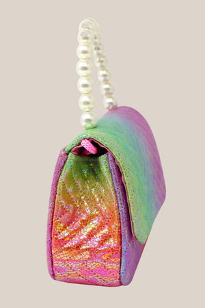 Pink Poppy Unicorn Dreamer Quilted Rainbow Hard Handbag