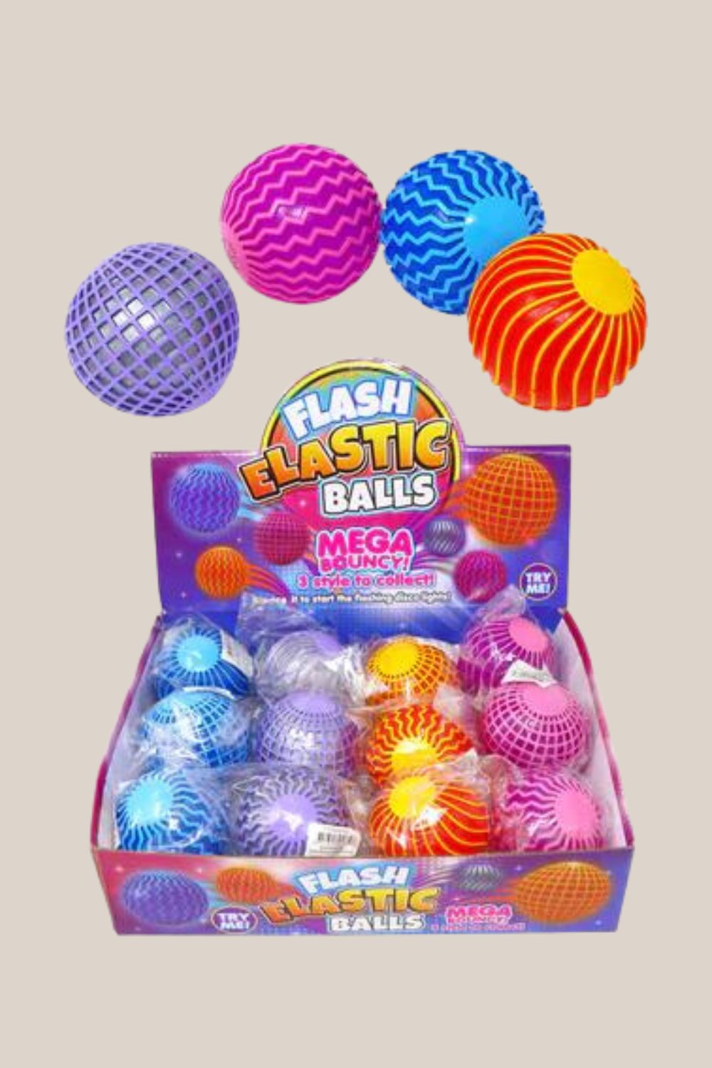 Pink Poppy Flash Elastic Ball