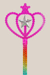 Pink Poppy Rainbow Unicorn Star Wand