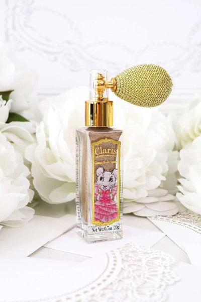 Pink Poppy Claris Glitter Body Spray Atomiser