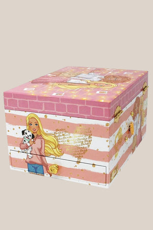 Pink Poppy Barbie Golden Blush Luxury Music Box