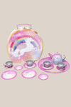 Pink Poppy Unicorn Dreamer 15 Piece Tin Tea Set