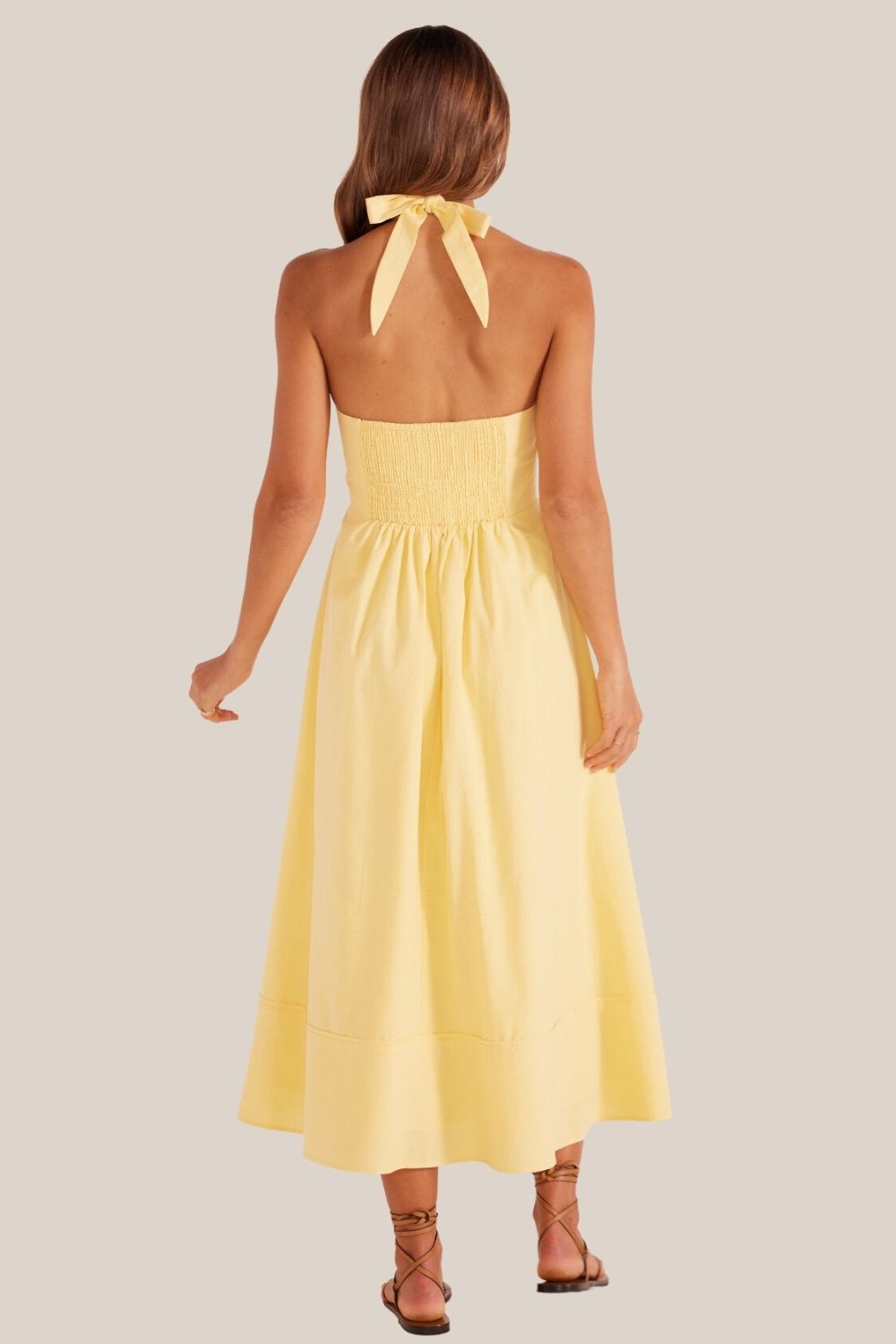 Mink Pink Alani Halterneck Midi Dress