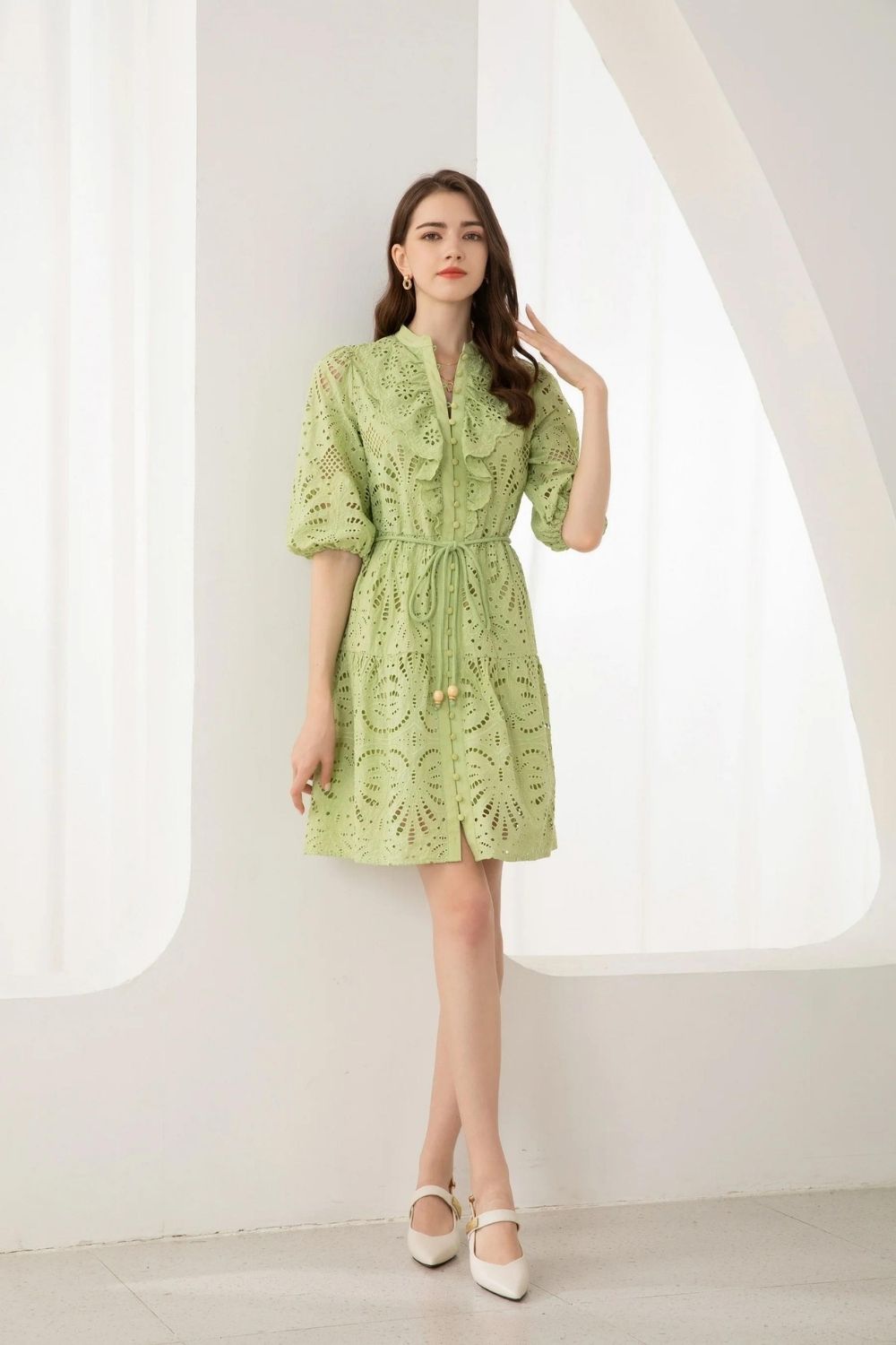 GDS Margot Embroidered Dress