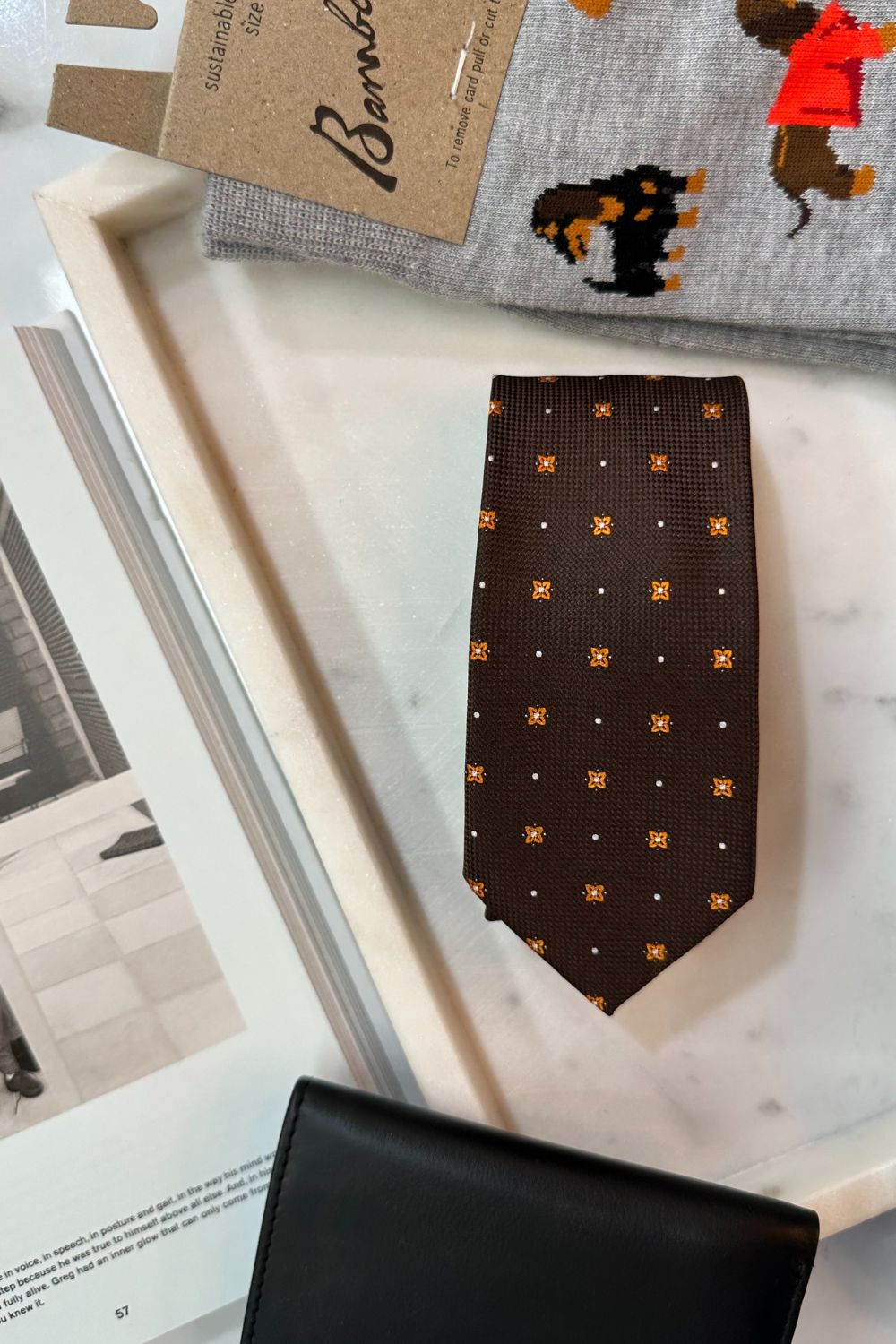 Varce Italia Flower Dotted Boys Tie