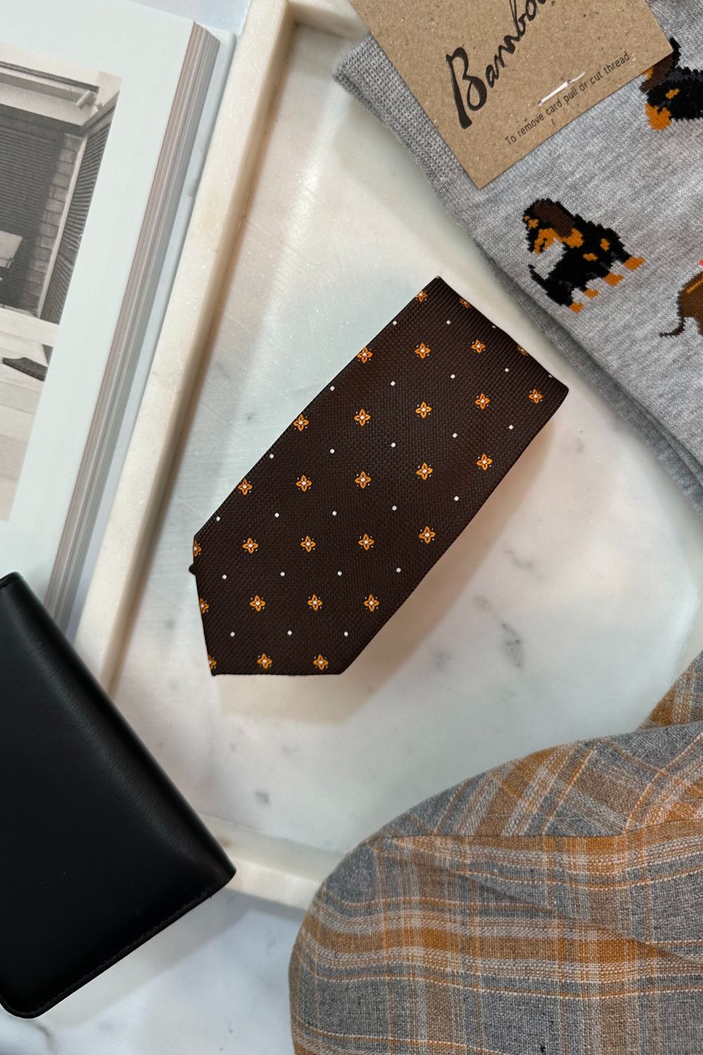 Varce Italia Flower Dotted Boys Tie