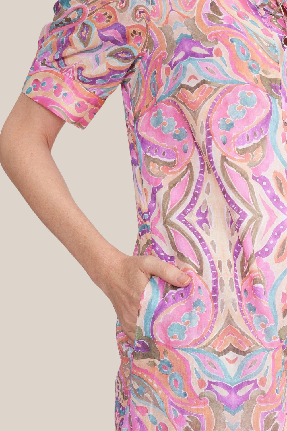 Yarra Trail Angel Paisley Midi Shift Dress