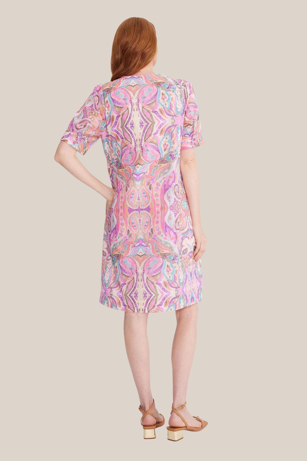 Paisley shift outlet dress