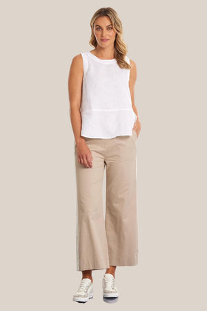 Marco Polo Sleeveless Linen Tank