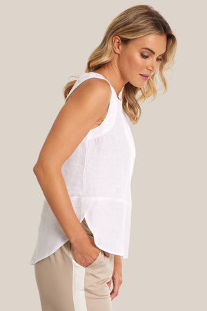 Marco Polo Sleeveless Linen Tank