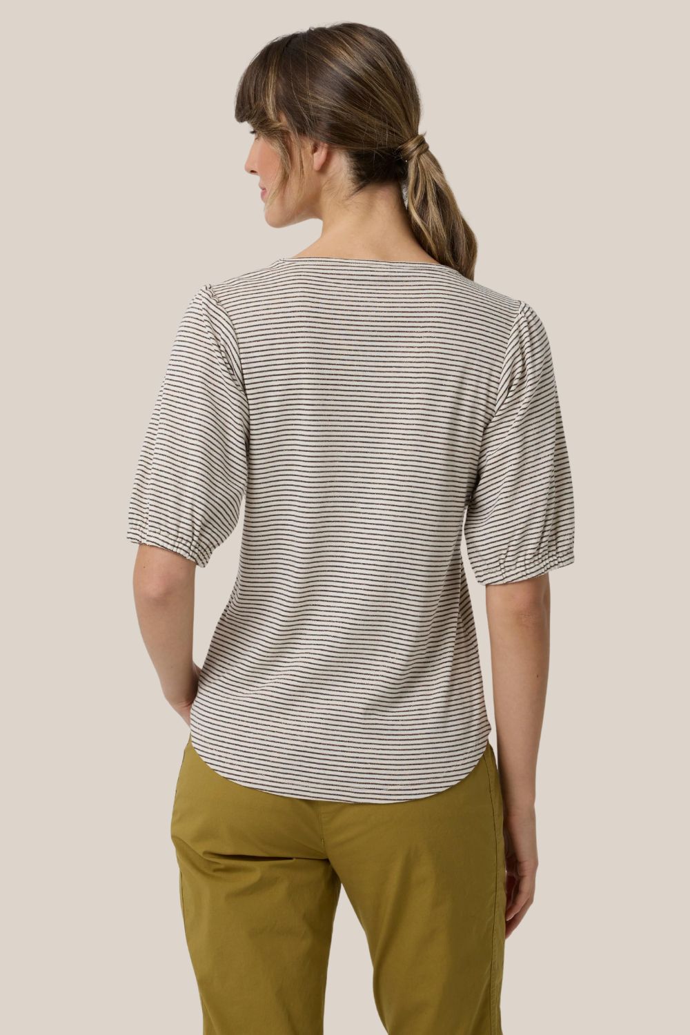 Yarra Trail Metallic Stripe Tee