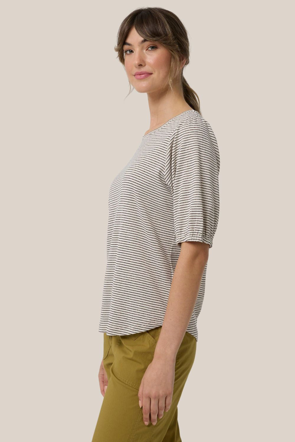 Yarra Trail Metallic Stripe Tee