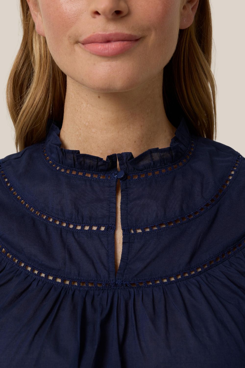 Yarra Trail Lace Yoke Top