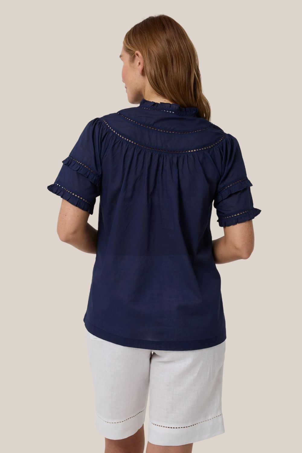 Yarra Trail Lace Yoke Top