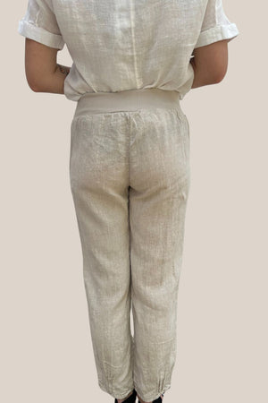 Maglia Jersey Waist Linen Pant