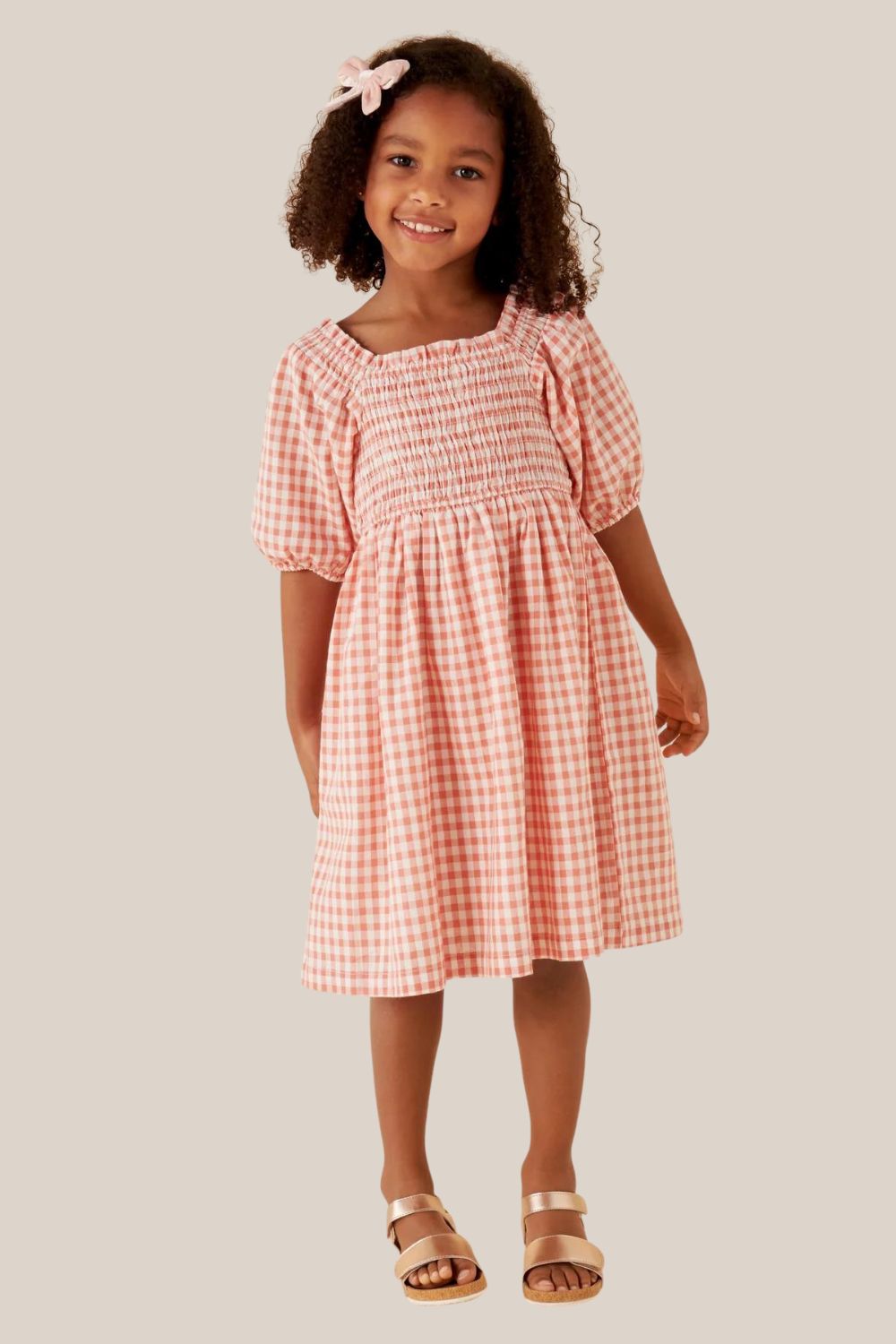 Designer Kidz Lily Puff Sleeve Dress
