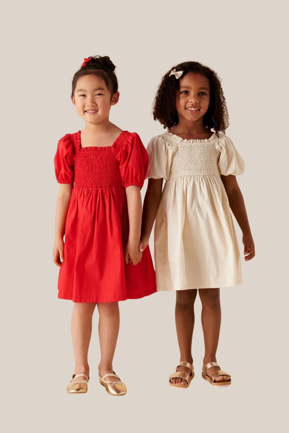 Designer Kidz Lily Puff Sleeve Dress