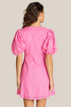 Honey & Beau Crave For Puff Sleeve Dress