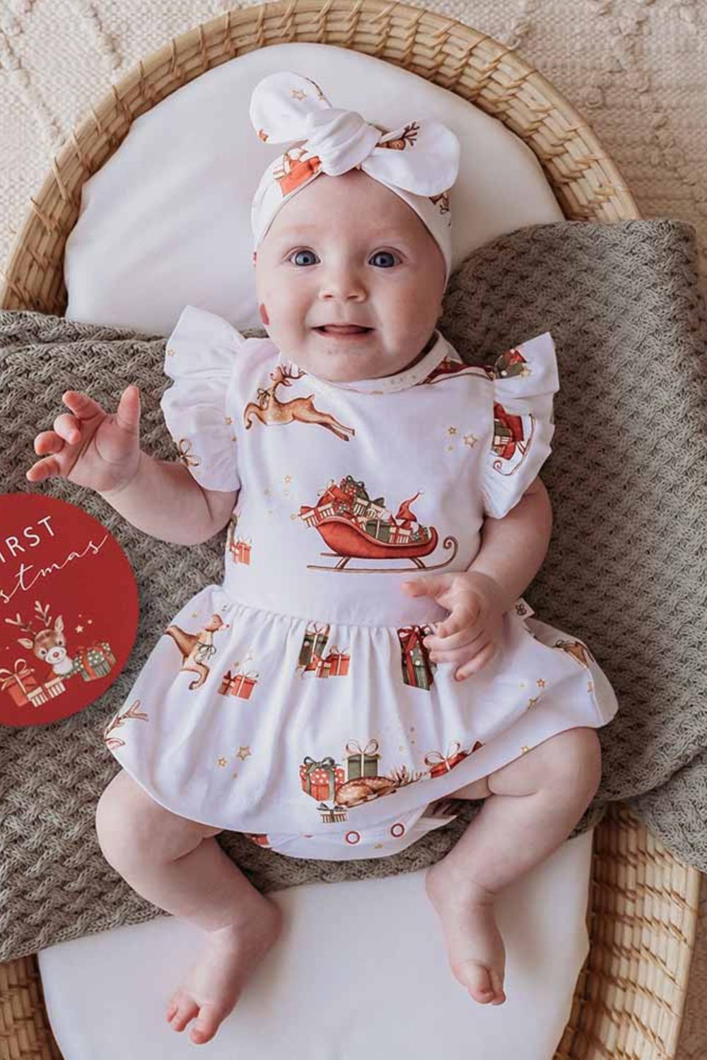 Snuggle Hunny Reindeer Organic Dress
