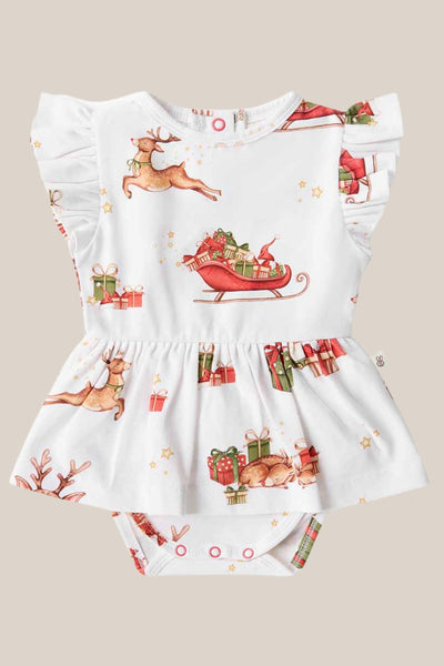 Snuggle Hunny Reindeer Organic Dress