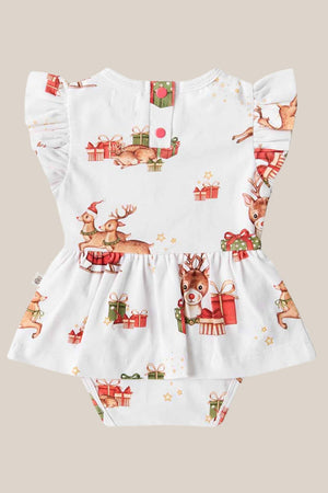Snuggle Hunny Reindeer Organic Dress