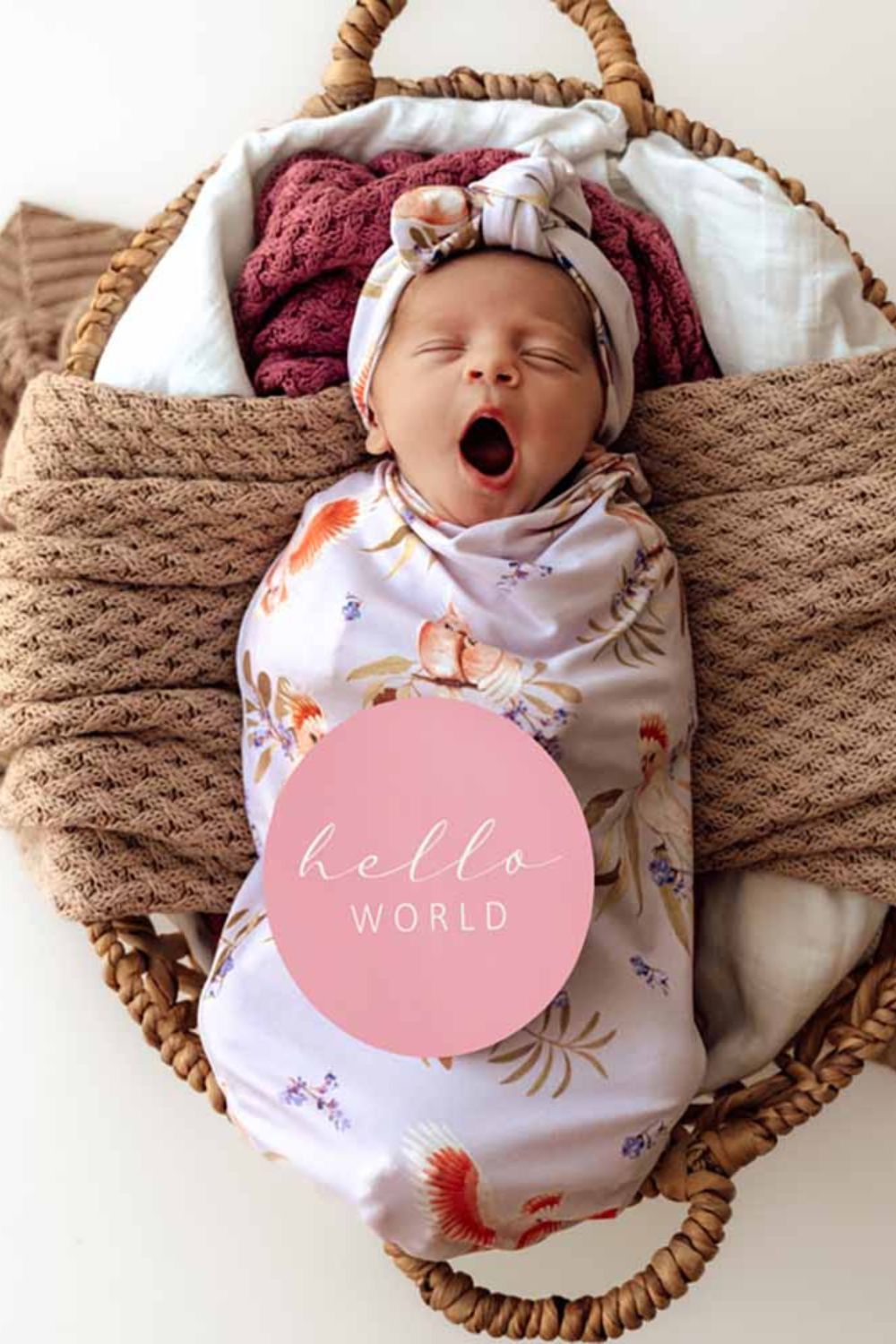 Snuggle Hunny Major Mitchell & Blush Reversible Milestone Cards