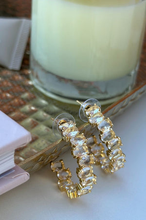 Boelle Crystal Hoop Earrings
