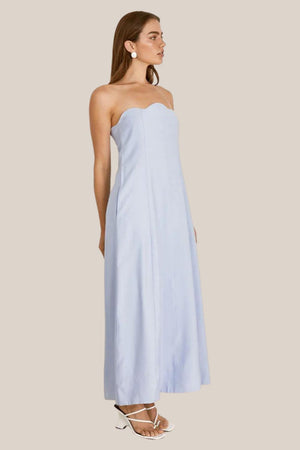 Mon Renn Oyster Midi Dress