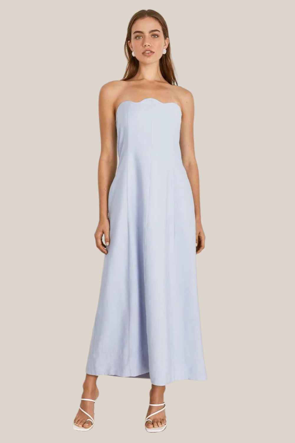 Mon Renn Oyster Midi Dress