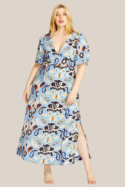 Fate + Becker Missy V-Neck Maxi Dress