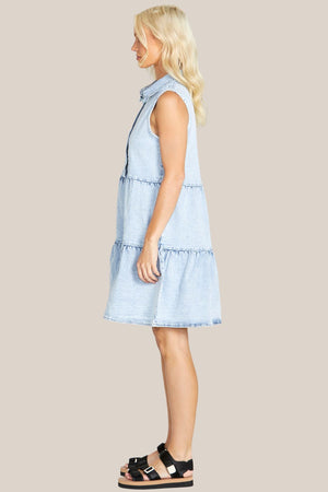 Sass Kellie Sleeveless Denim Dress