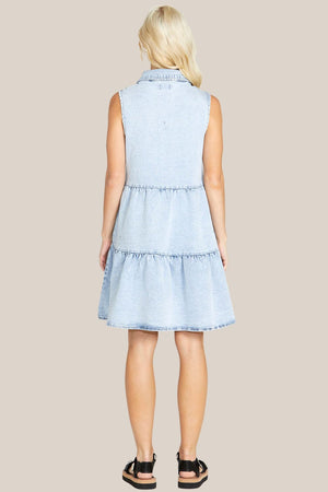 Sass Kellie Sleeveless Denim Dress