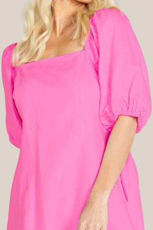Sass Aria Shirred Back Mini Dress