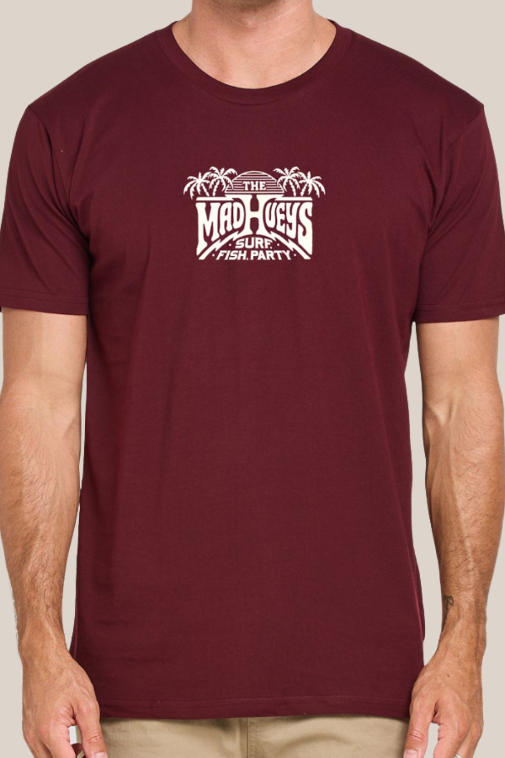 The Mad Hueys Palm Paradise Short Sleeve Tee