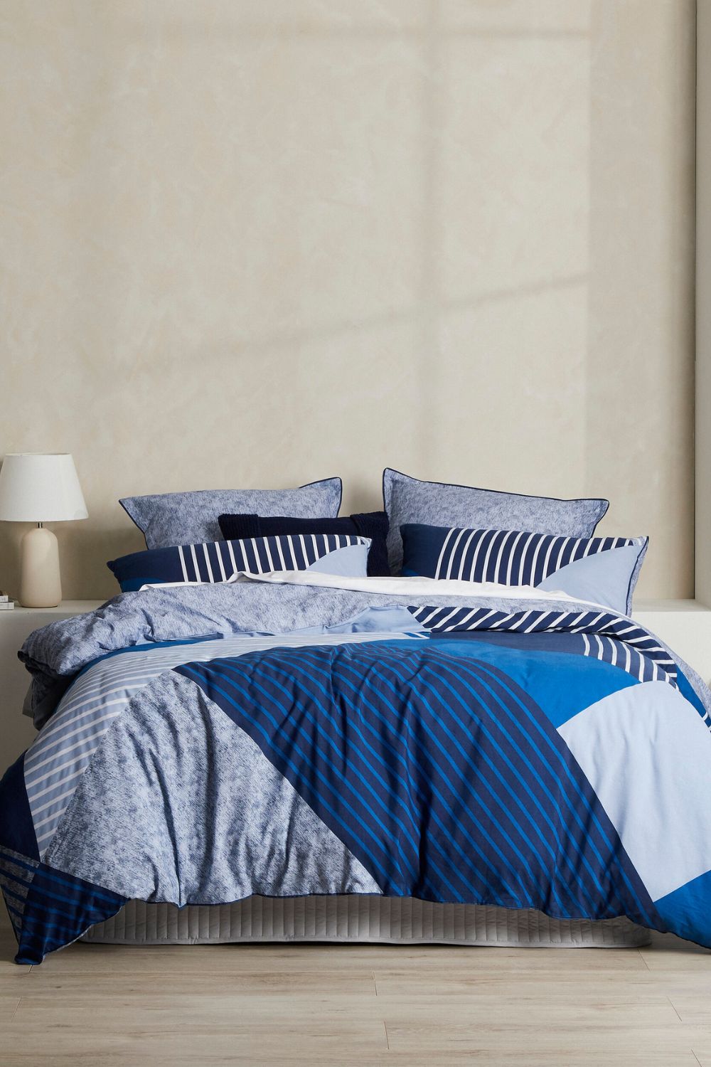 Logan & Mason Noah Atlantic Quilt Cover Set- Double