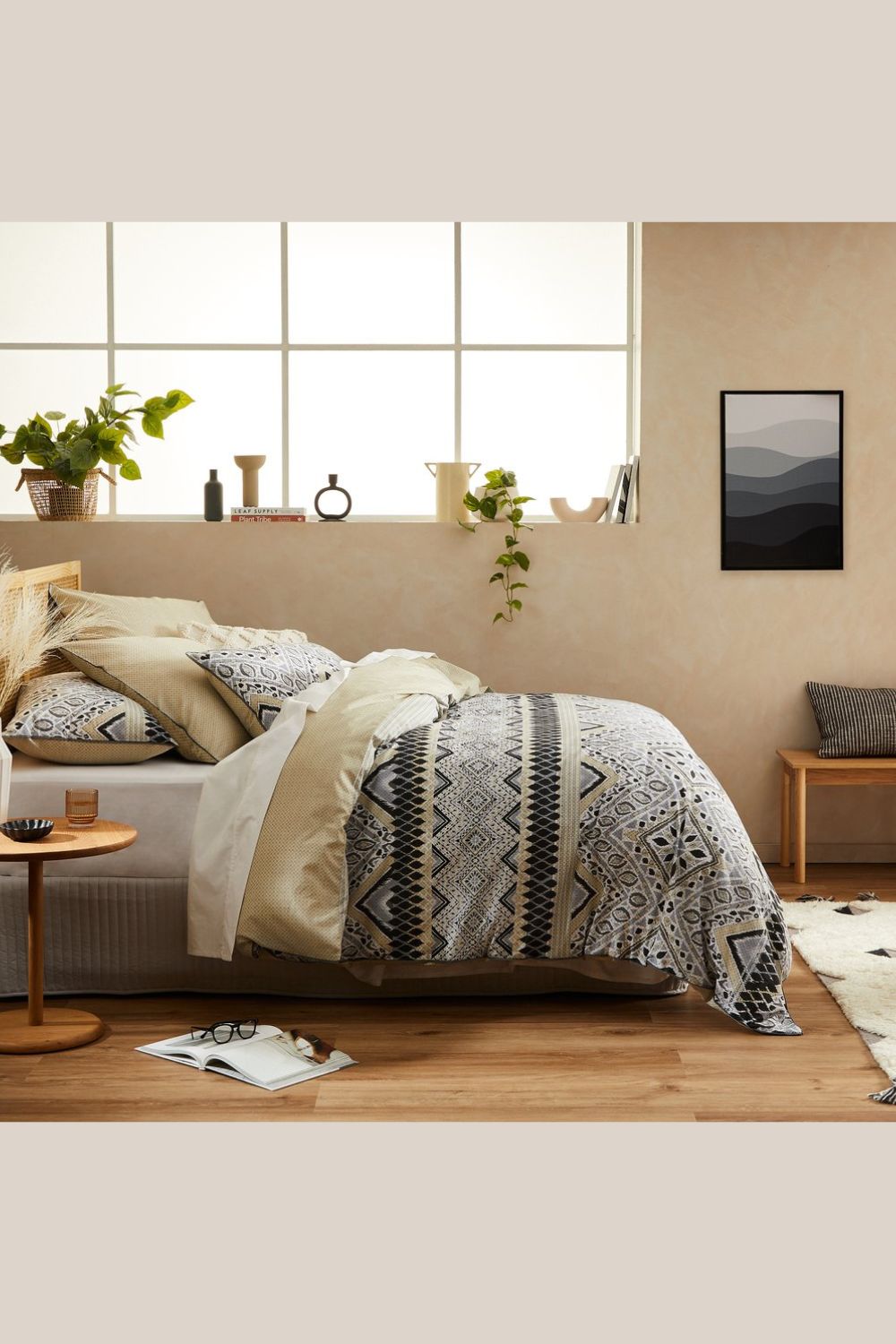 Logan & Mason Chayton Linen Quilt Cover Set - Queen