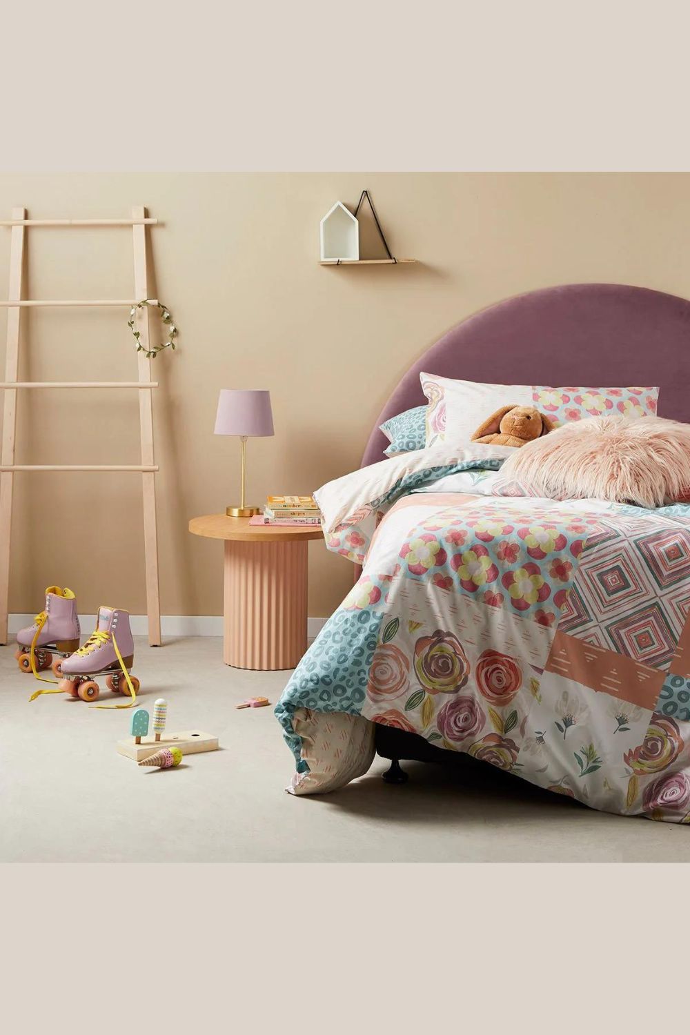 Logan & Mason Pop Patchwork Quilt Cover Set - Single