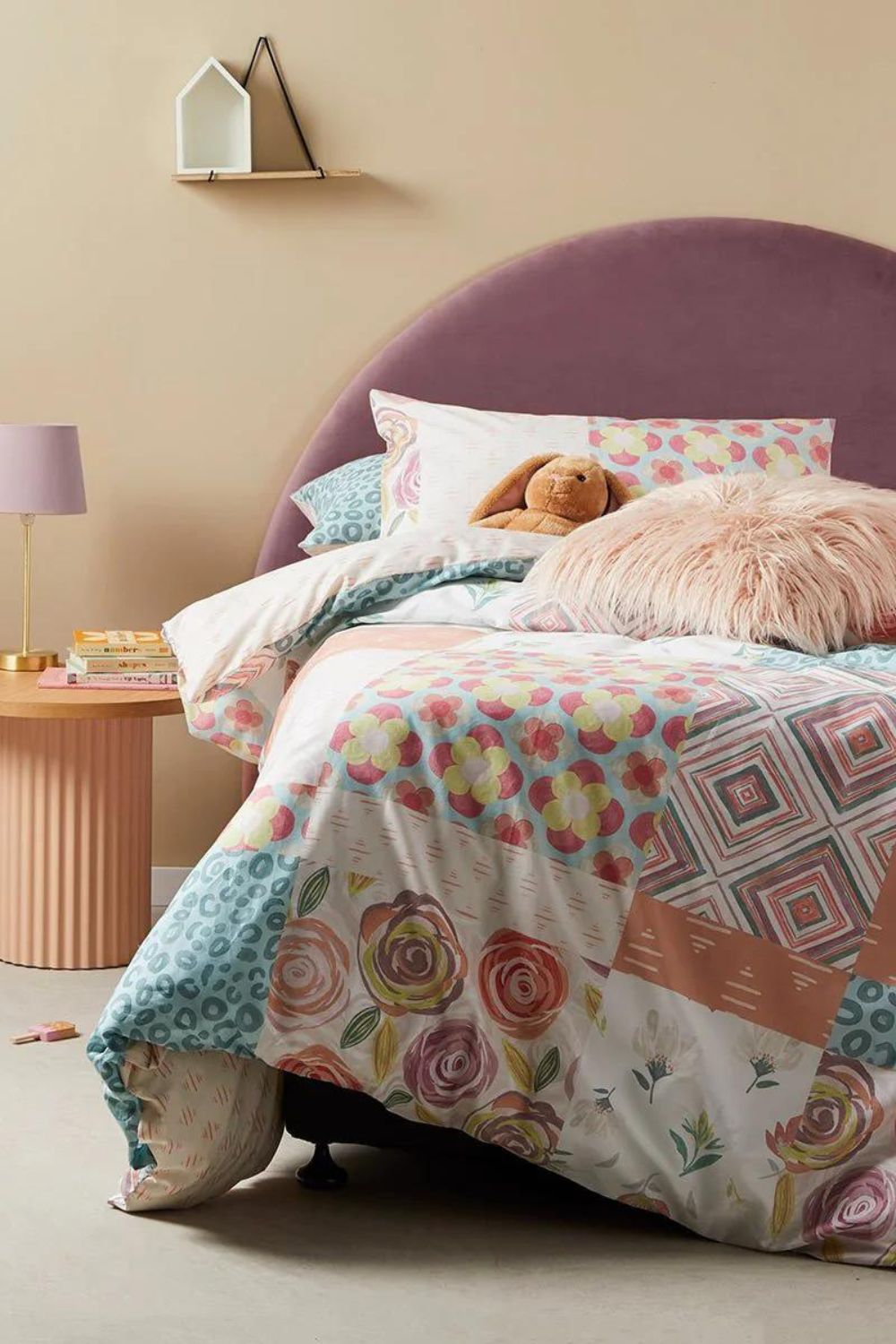 Logan & Mason Pop Patchwork Quilt Cover Set - Single