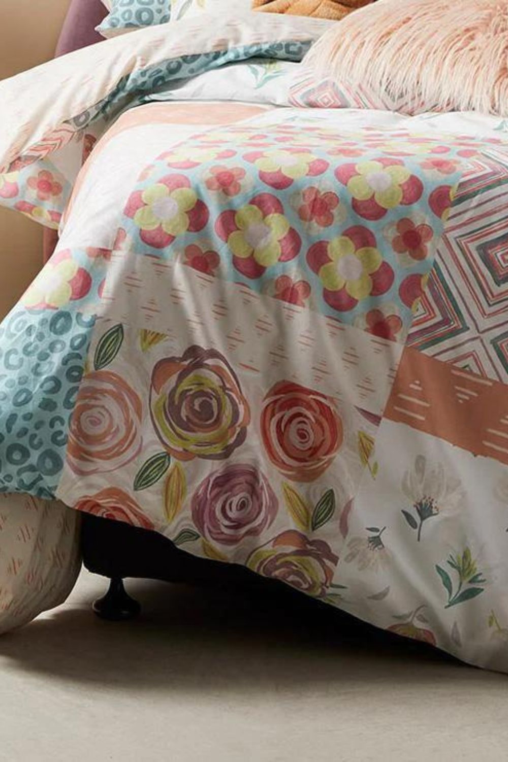Logan & Mason Pop Patchwork Quilt Cover Set - Single