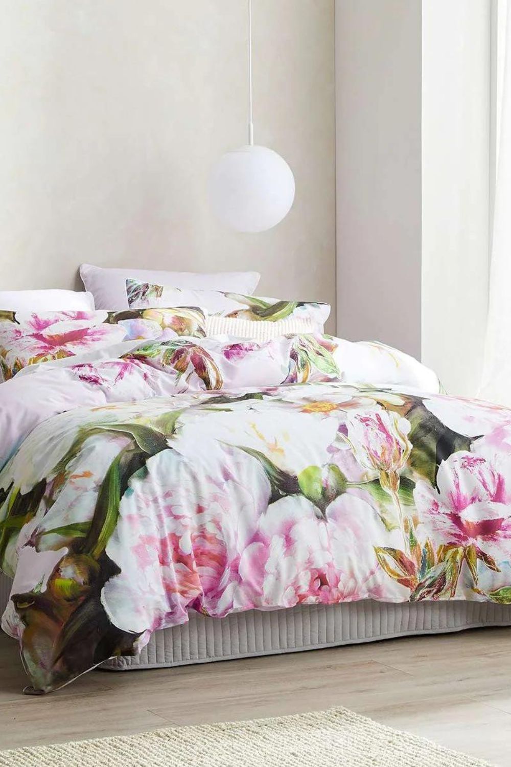 Logan & Mason Addie Pink Quilt Cover Set- Queen