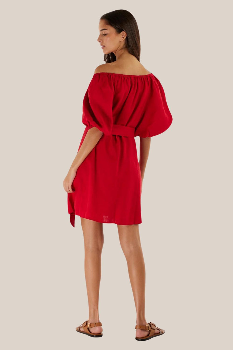 Amelius Wren Linen Mini Dress