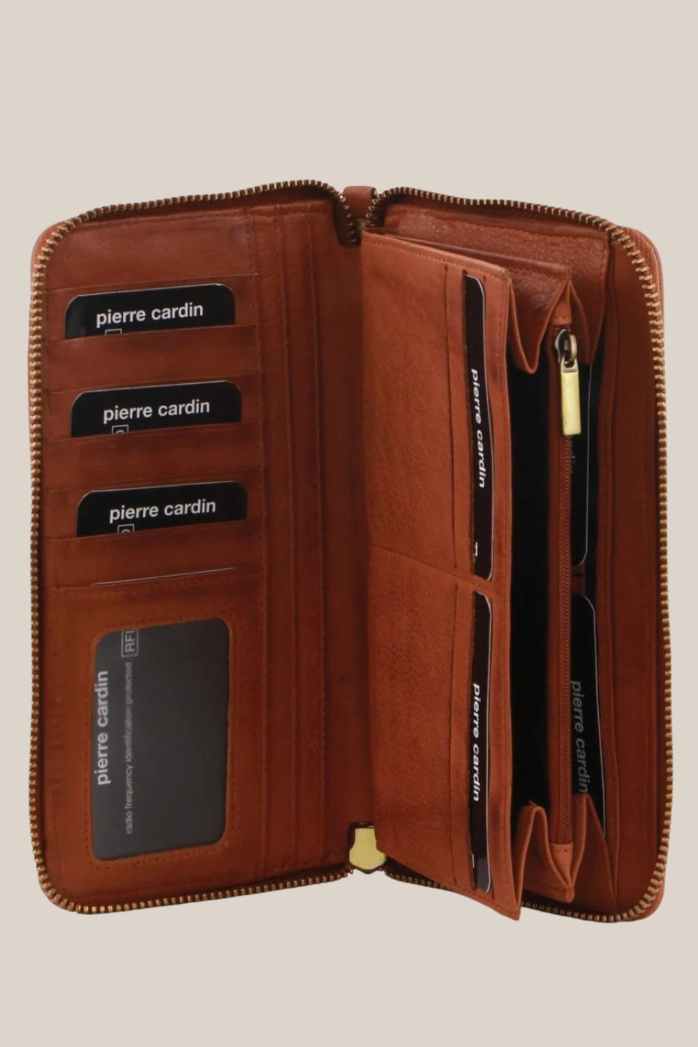 Pierre Cardin Ladies Leather Zip Around Wallet