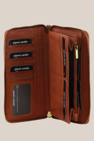 Pierre Cardin Ladies Leather Zip Around Wallet