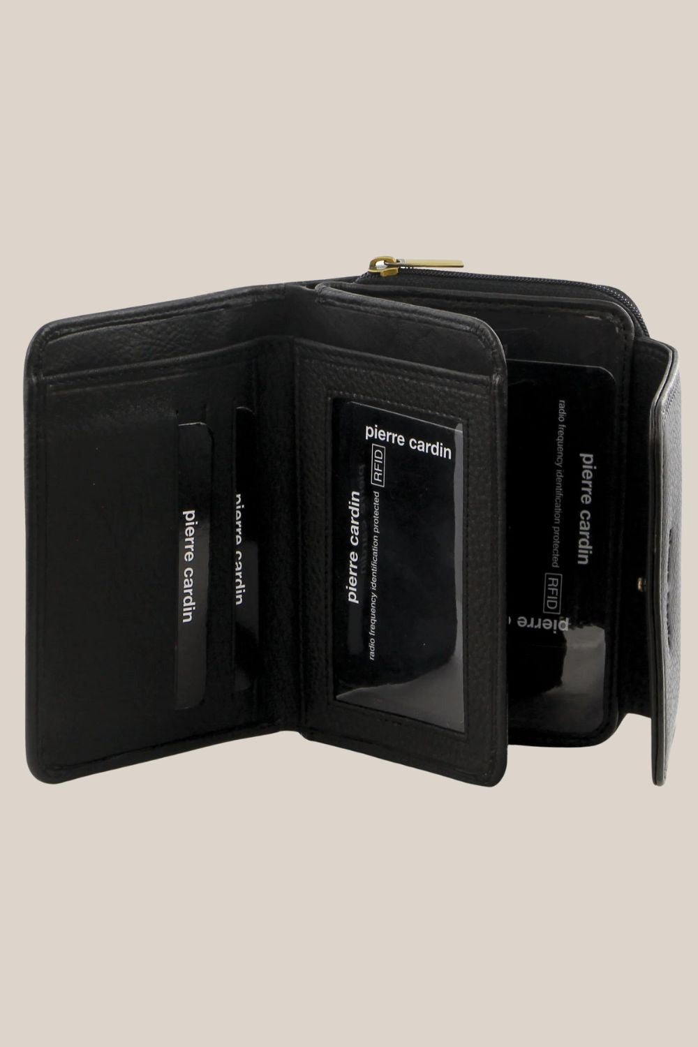 Pierre Cardin Ladies Leather Compact Bi Fold Wallet