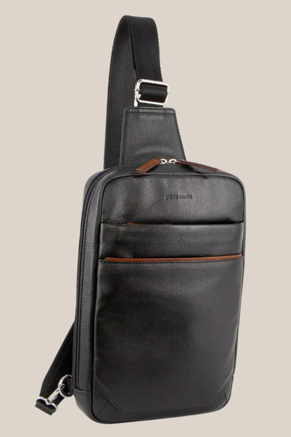 Pierre Cardin Leather 3-Way Swing Bag