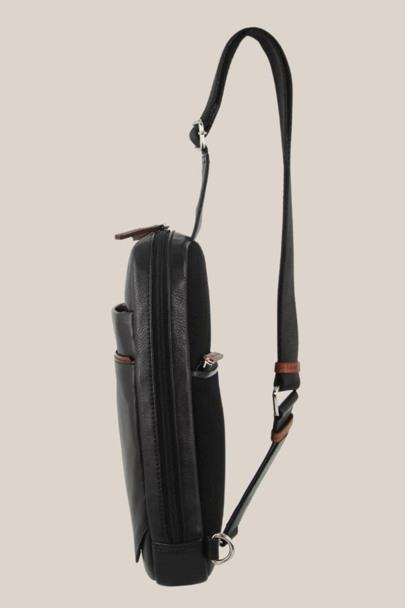 Pierre Cardin Leather 3-Way Swing Bag