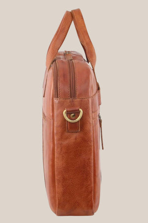 Pierre Cardin Rustic Leather Computer Bag